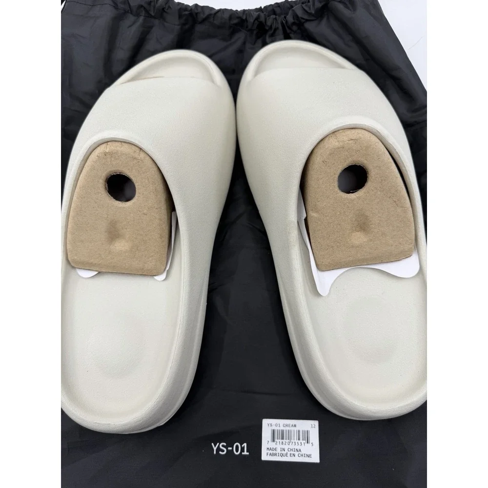 🔥Yeezy Slide Cream Men's Size 12 Foam Slides YS-01 BRAND NEW w/ Dust Bag!!🔥